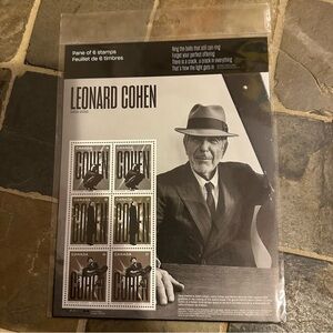 Leonard Cohen 2019 Sealed Stamp Sheet